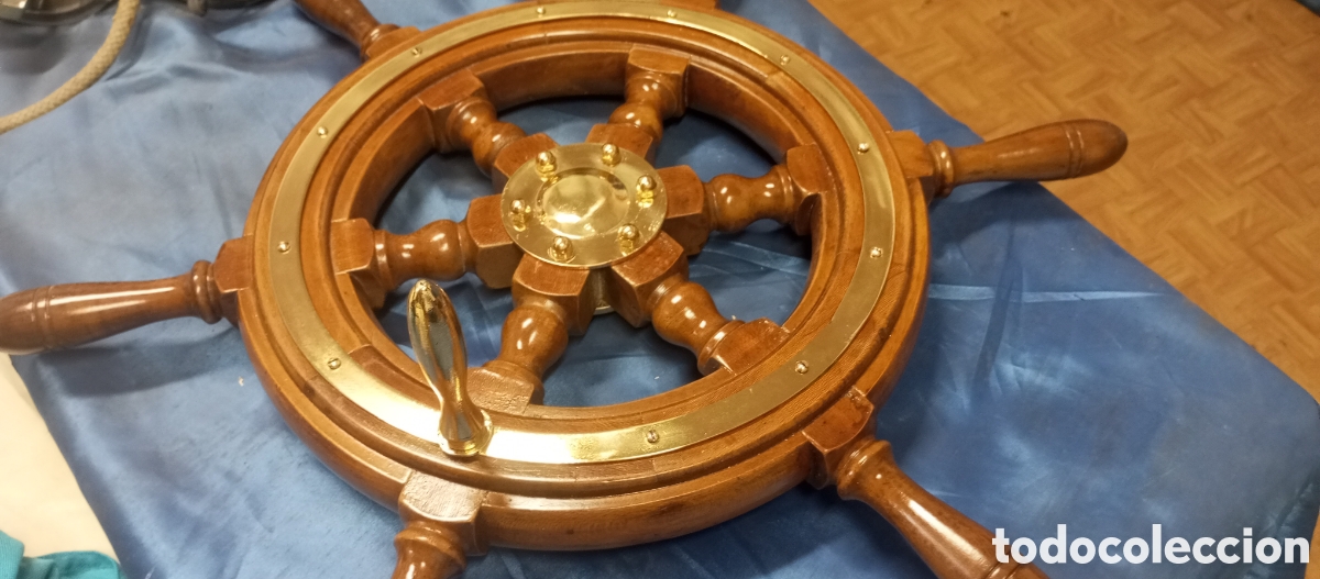 Antig&uuml;edades: Rueda de tim&oacute;n, Tim&oacute;n de barco, Rueda de gobierno - Foto 2
