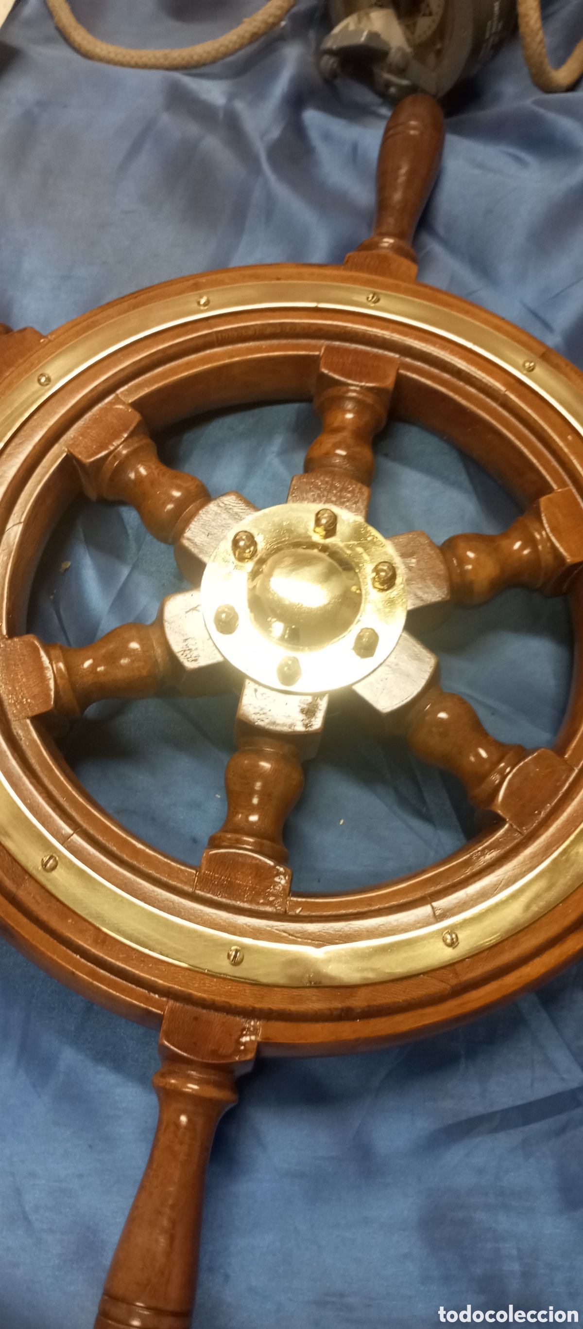 Antig&uuml;edades: Rueda de tim&oacute;n, Tim&oacute;n de barco, Rueda de gobierno - Foto 3