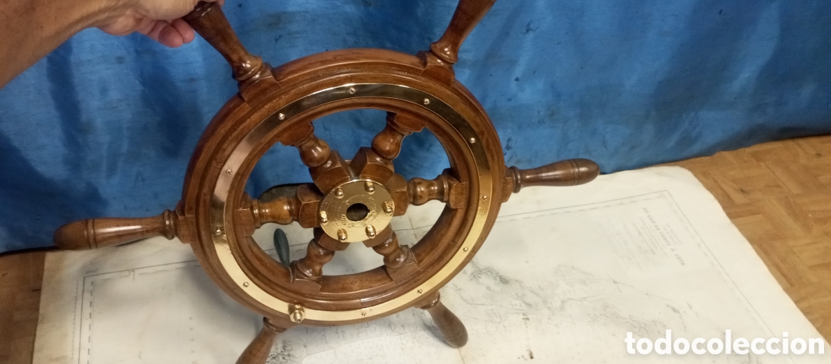 Antig&uuml;edades: Rueda de tim&oacute;n, Tim&oacute;n de barco, Rueda de gobierno - Foto 4