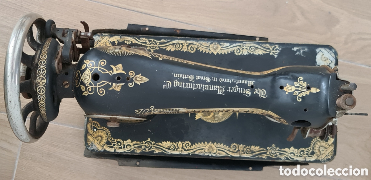 Antig&uuml;edades: M&aacute;quina de coser Singer - Foto 2