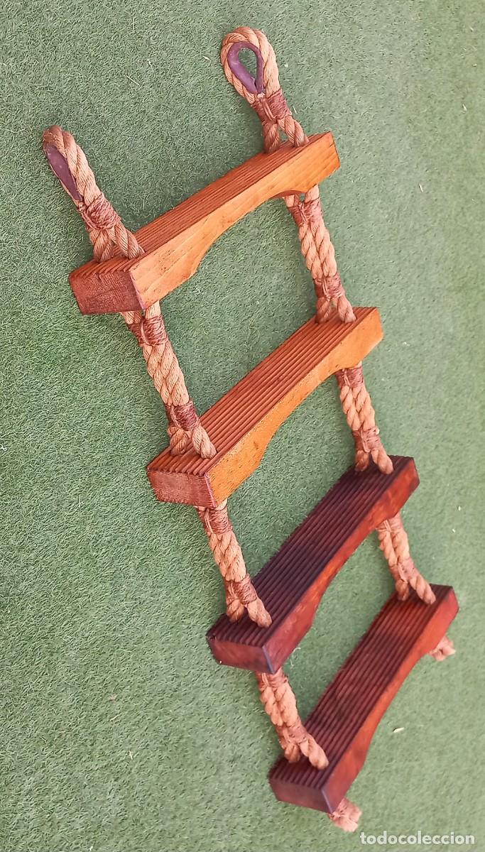 Antig&uuml;edades: ESCALERA DE PRACTICO , GATO , BARCO DE 4 PIES - Foto 5