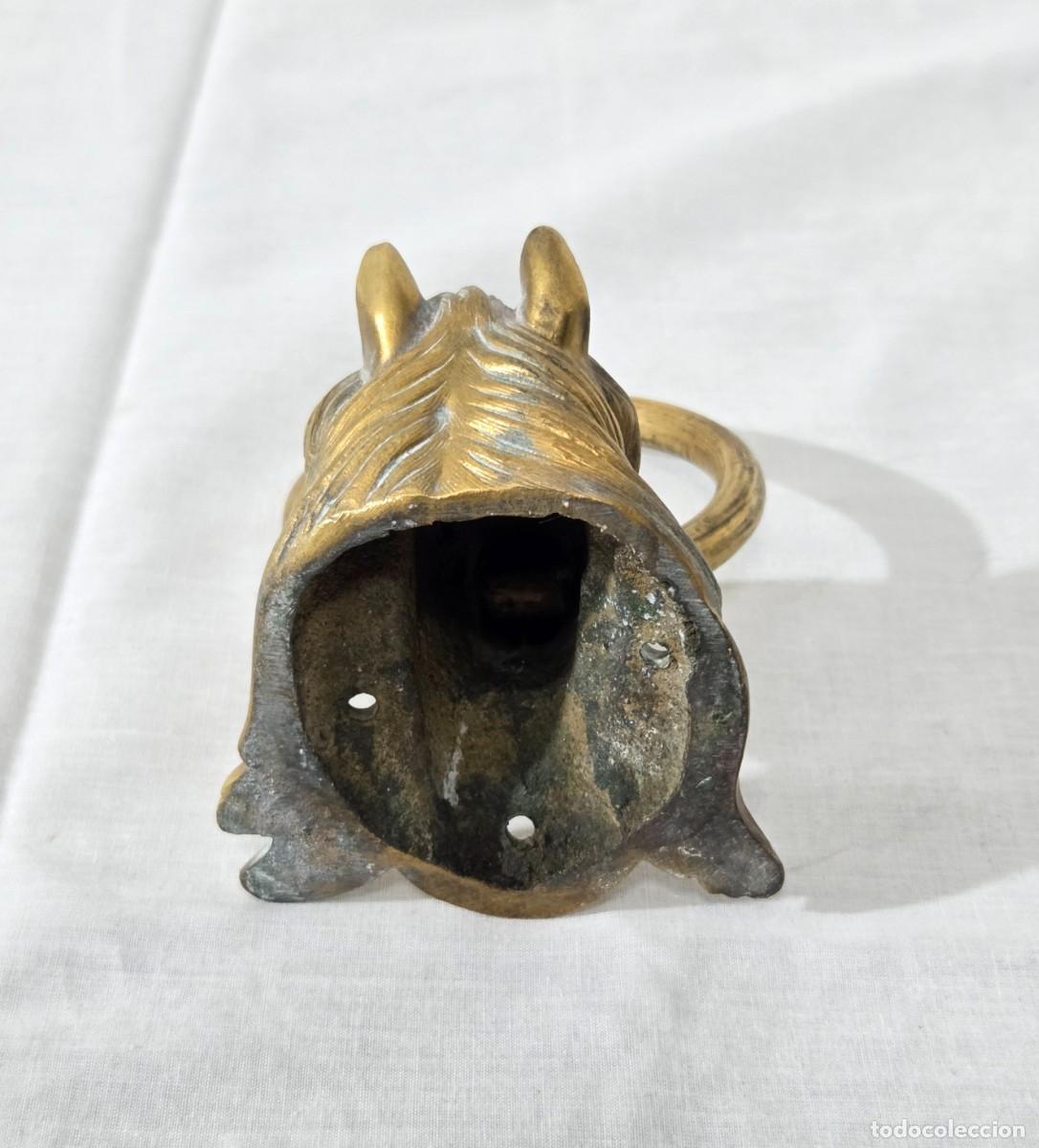 Antig&uuml;edades: Aldaba tirador de bronce, Caballo con argolla - Foto 6