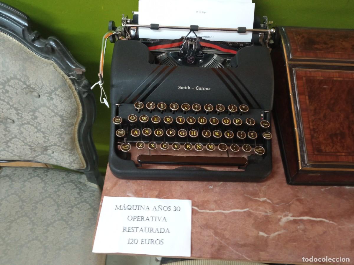 Antig&uuml;edades: maquina de escribir smith-corona - Foto 1
