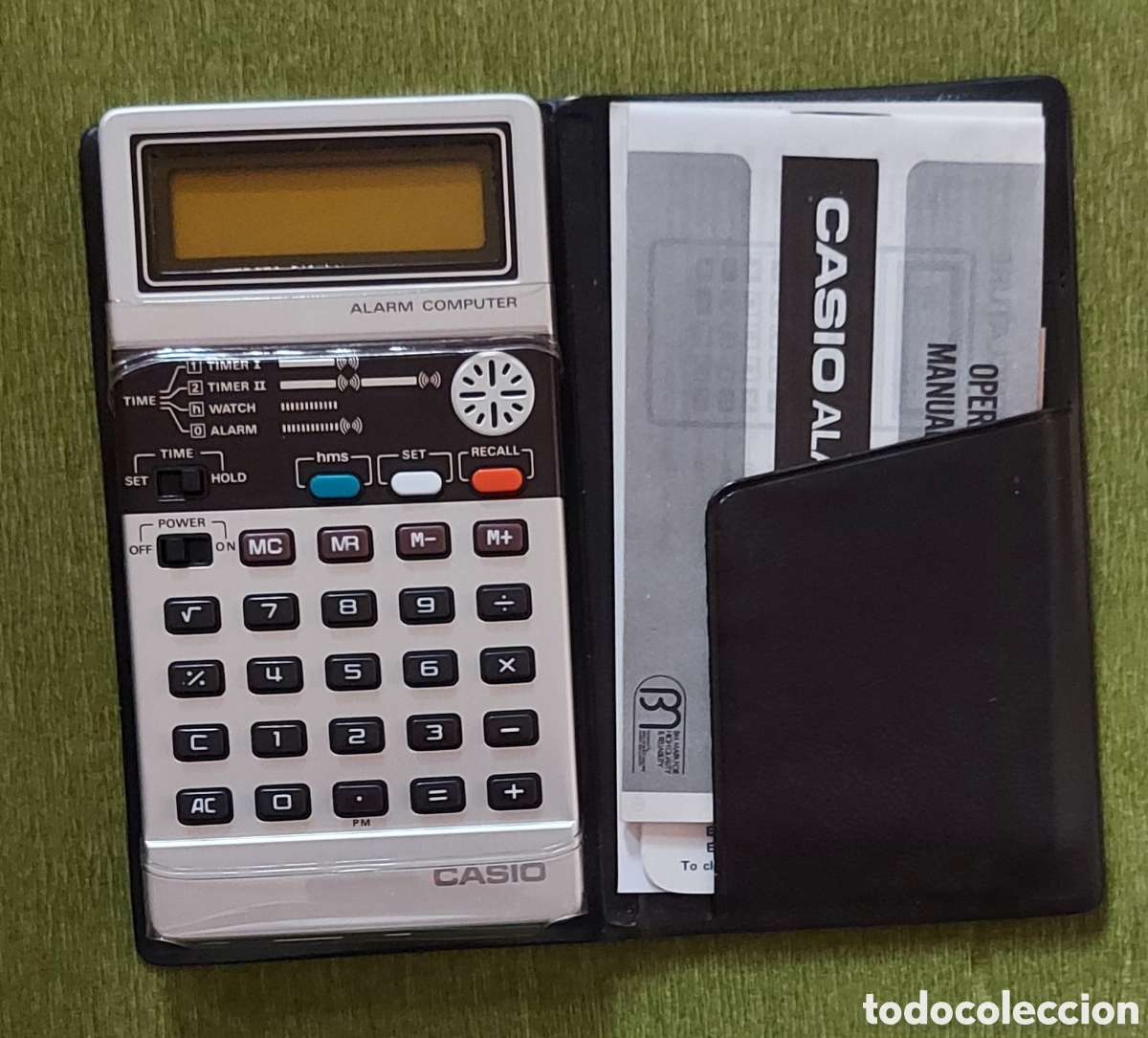 Antig&uuml;edades: Calculadora Casio Alarm Computer con funda, caja e instrucciones - Foto 2