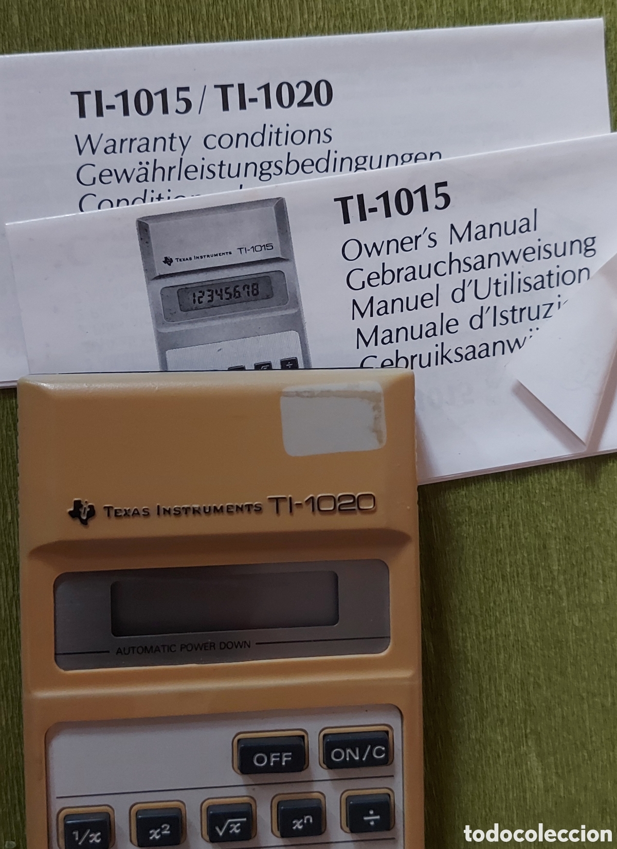 Antig&uuml;edades: Calculadora TI 1020 Texas Instruments - Foto 2