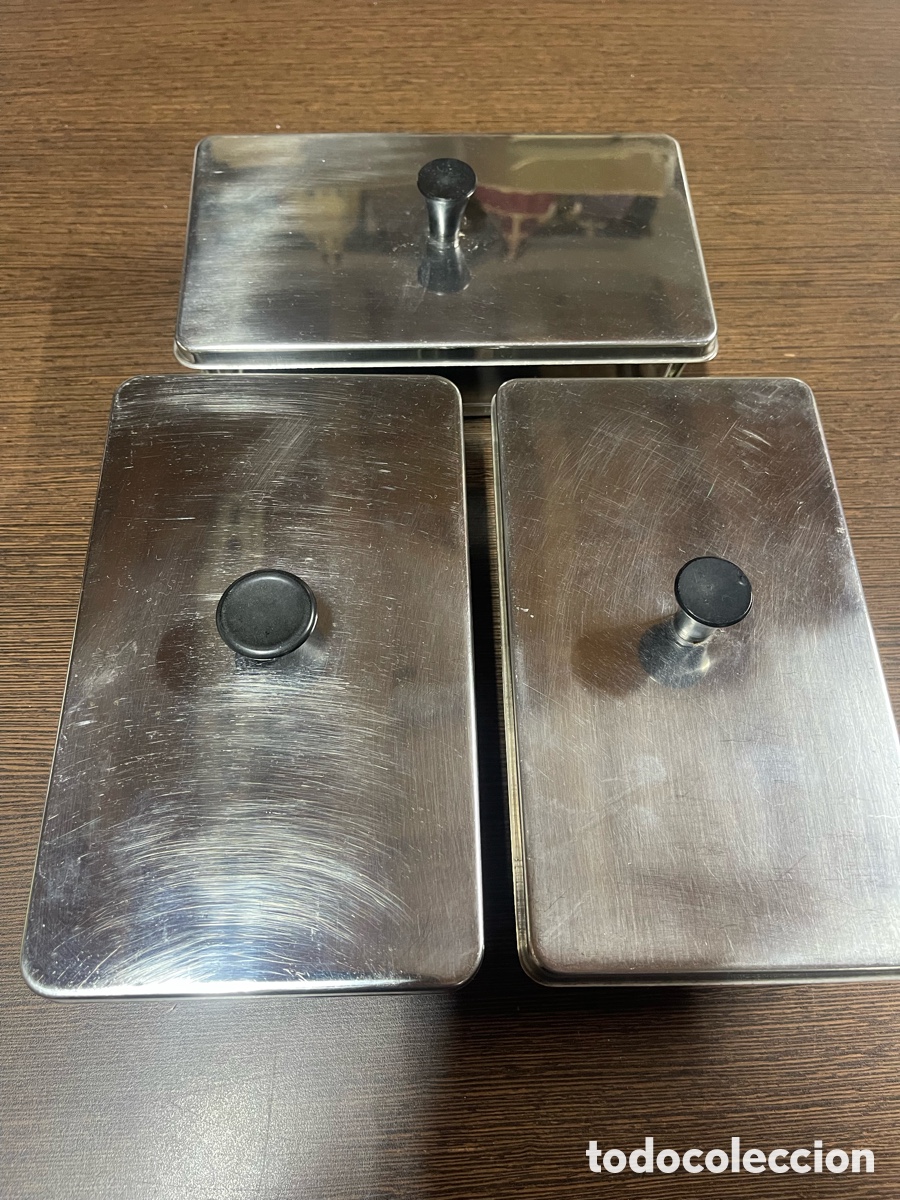 Antig&uuml;edades: Cajas vidrio instrumental m&eacute;dico - Foto 3