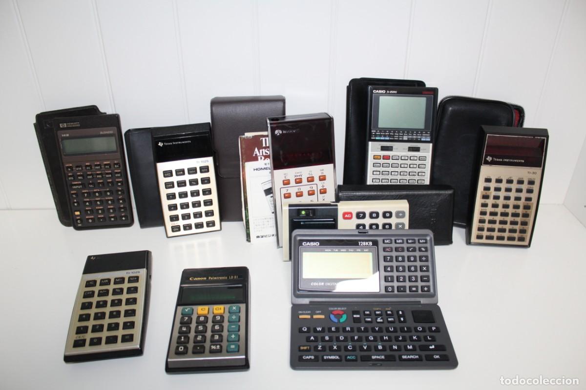 Antig&uuml;edades: LOTE DE CALCULADORAS DE VARIAS MARCAS - Foto 1
