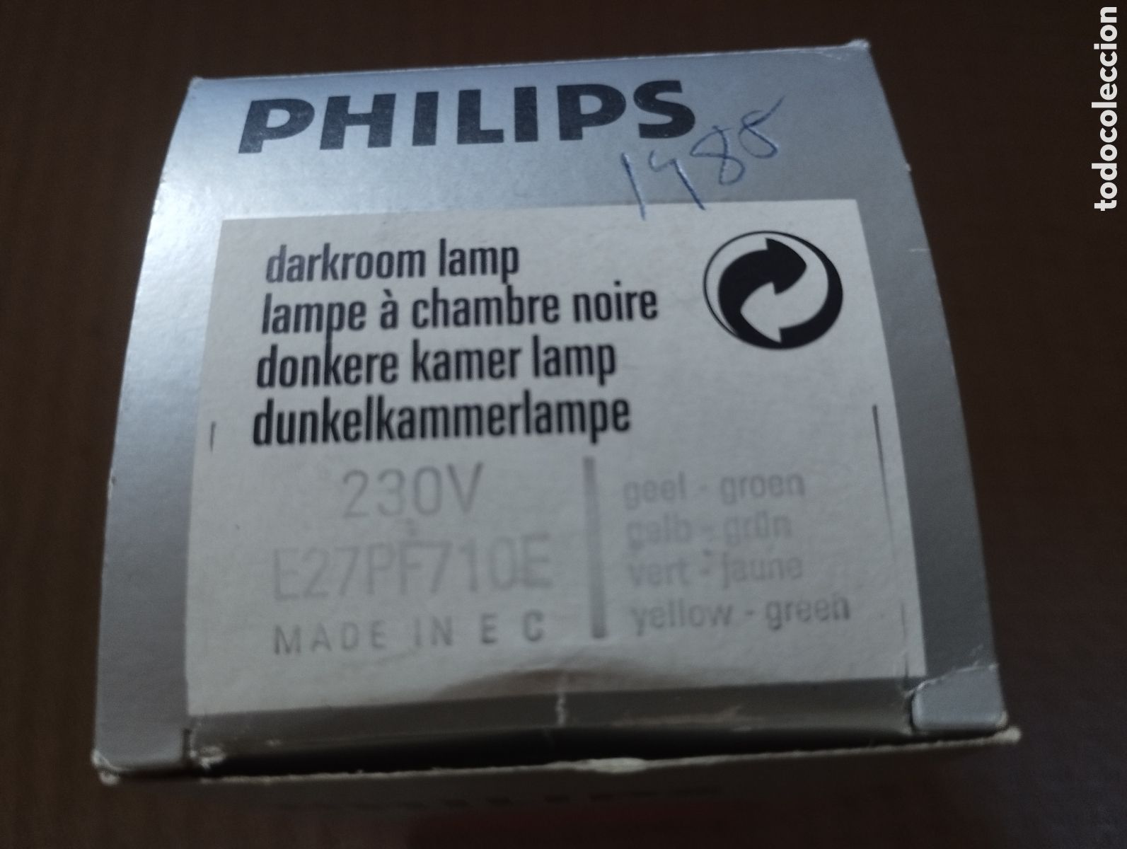 Antig&uuml;edades: LAMPARA PHILIPS PARA CUARTO OSCURO 230V E27PF710E - Foto 2