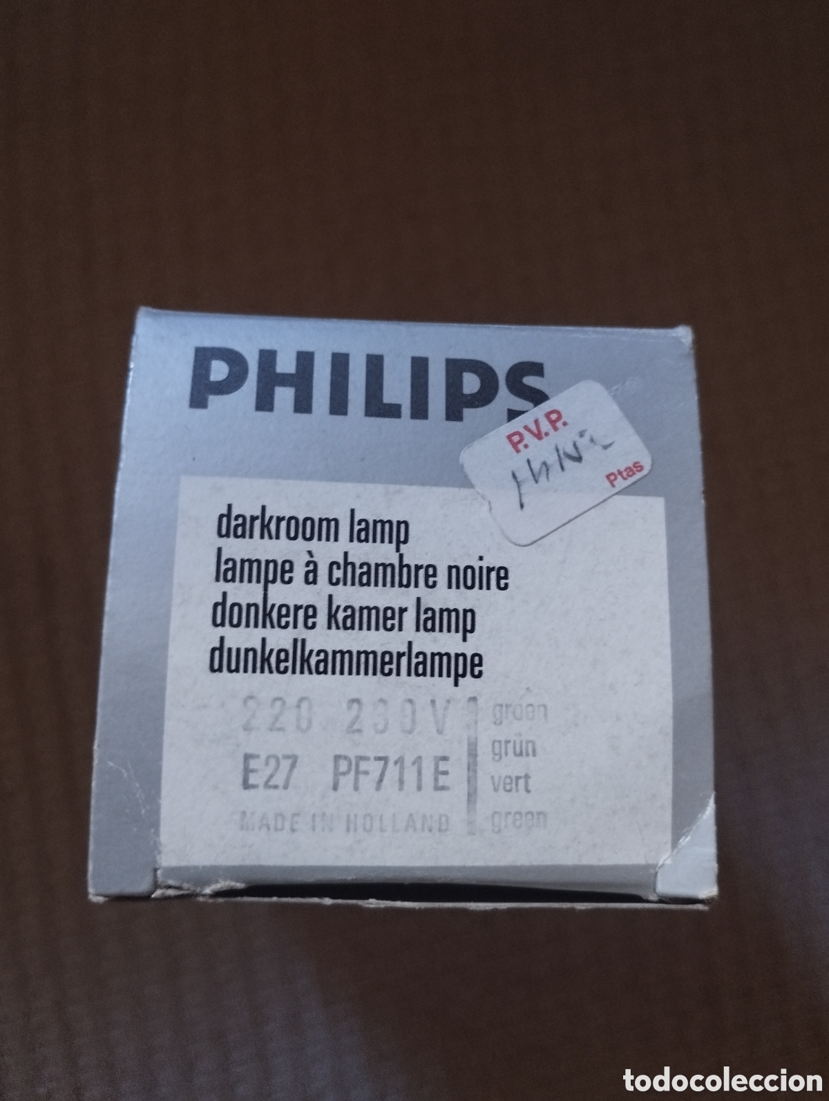 Antig&uuml;edades: LAMPARA PHILIPS PARA CUARTO OSCURO 220 230 E27 PF711E - Foto 2