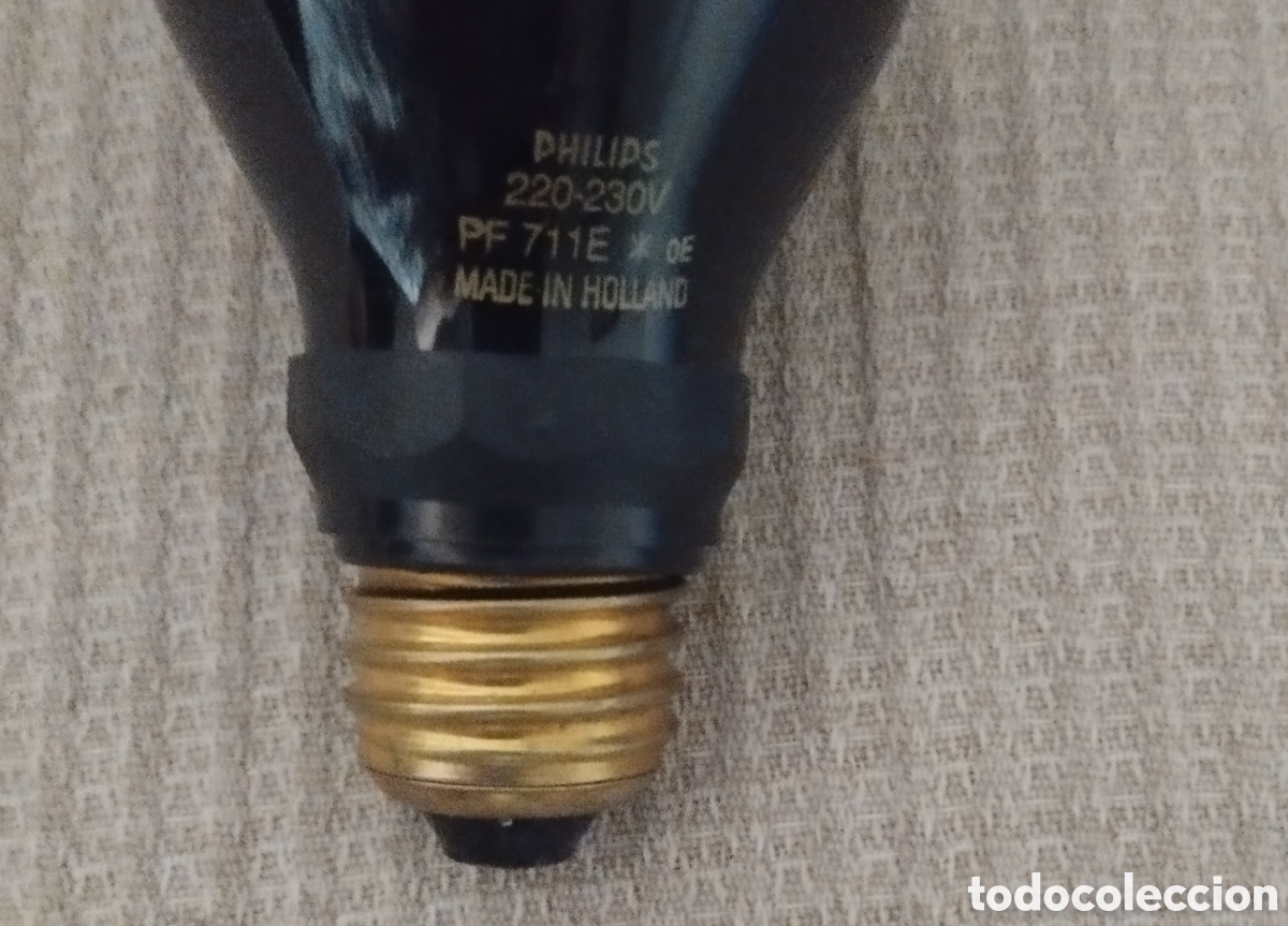 Antig&uuml;edades: LAMPARA PHILIPS PARA CUARTO OSCURO 220 230 E27 PF711E - Foto 3