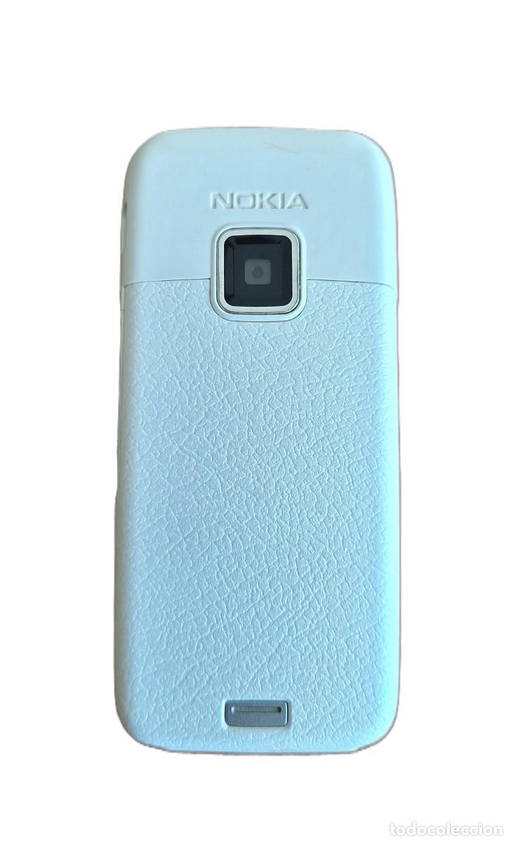 Tel&eacute;fonos: Tel&eacute;fono m&oacute;vil Nokia E65 en color blanco-plata - Foto 2
