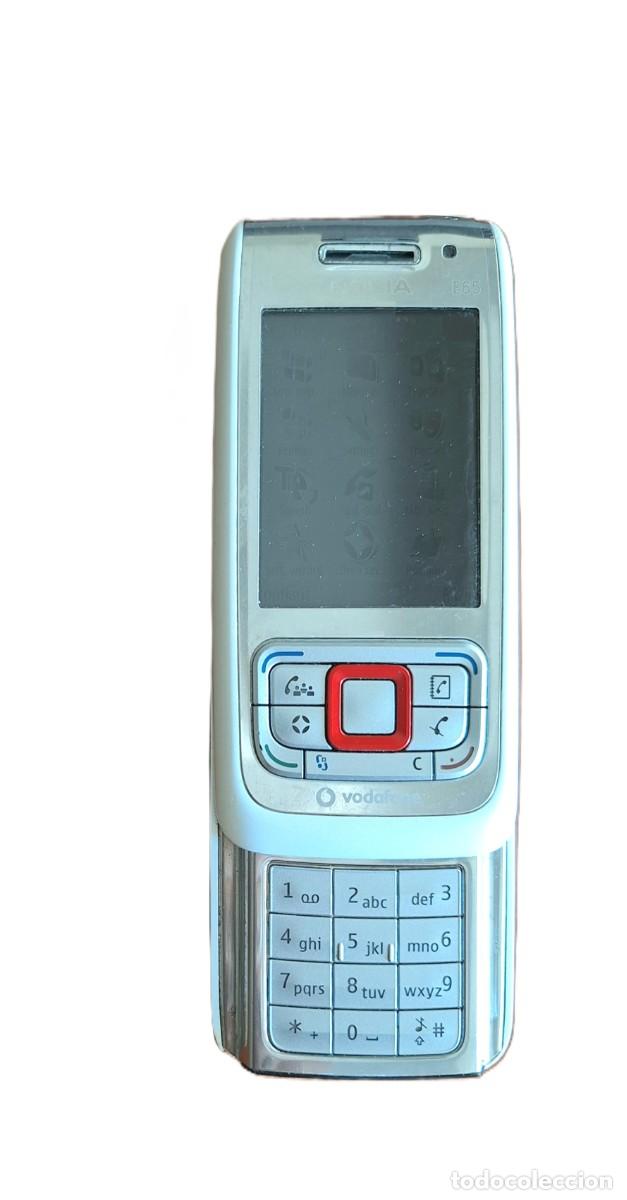 Tel&eacute;fonos: Tel&eacute;fono m&oacute;vil Nokia E65 en color blanco-plata - Foto 1