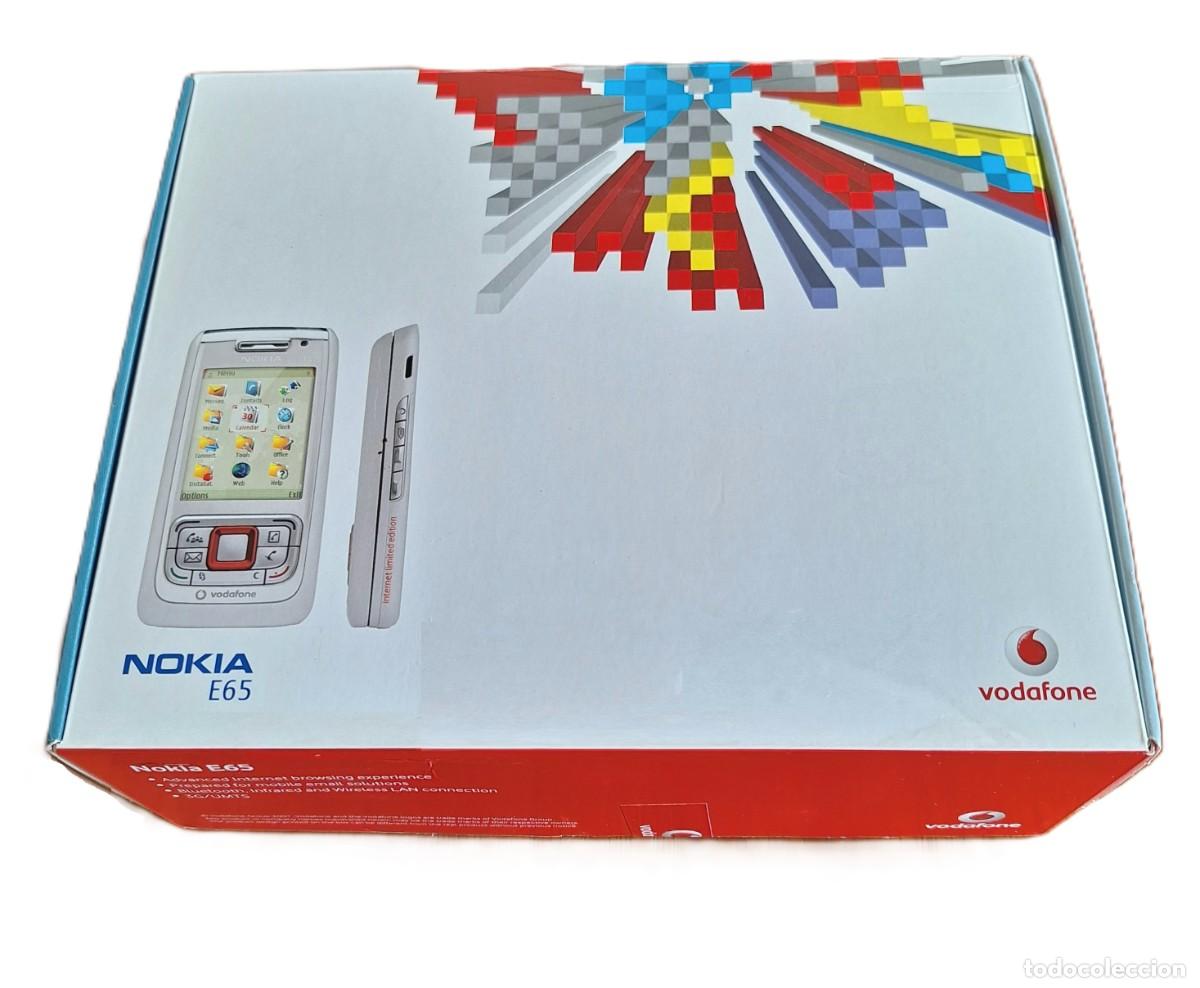 Tel&eacute;fonos: Tel&eacute;fono m&oacute;vil Nokia E65 en color blanco-plata - Foto 5
