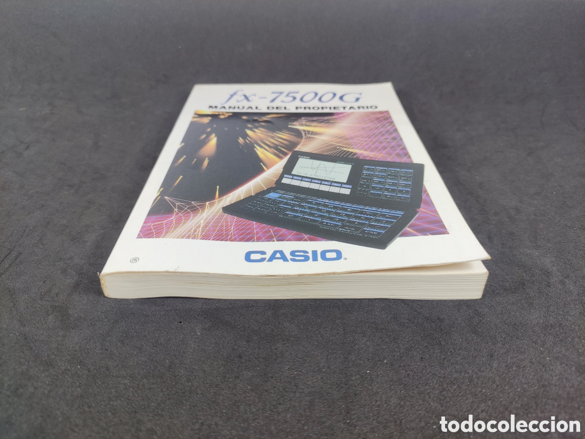 Antig&uuml;edades: Manual calculadora Casio fx-7500G espa&ntilde;ol - Foto 3