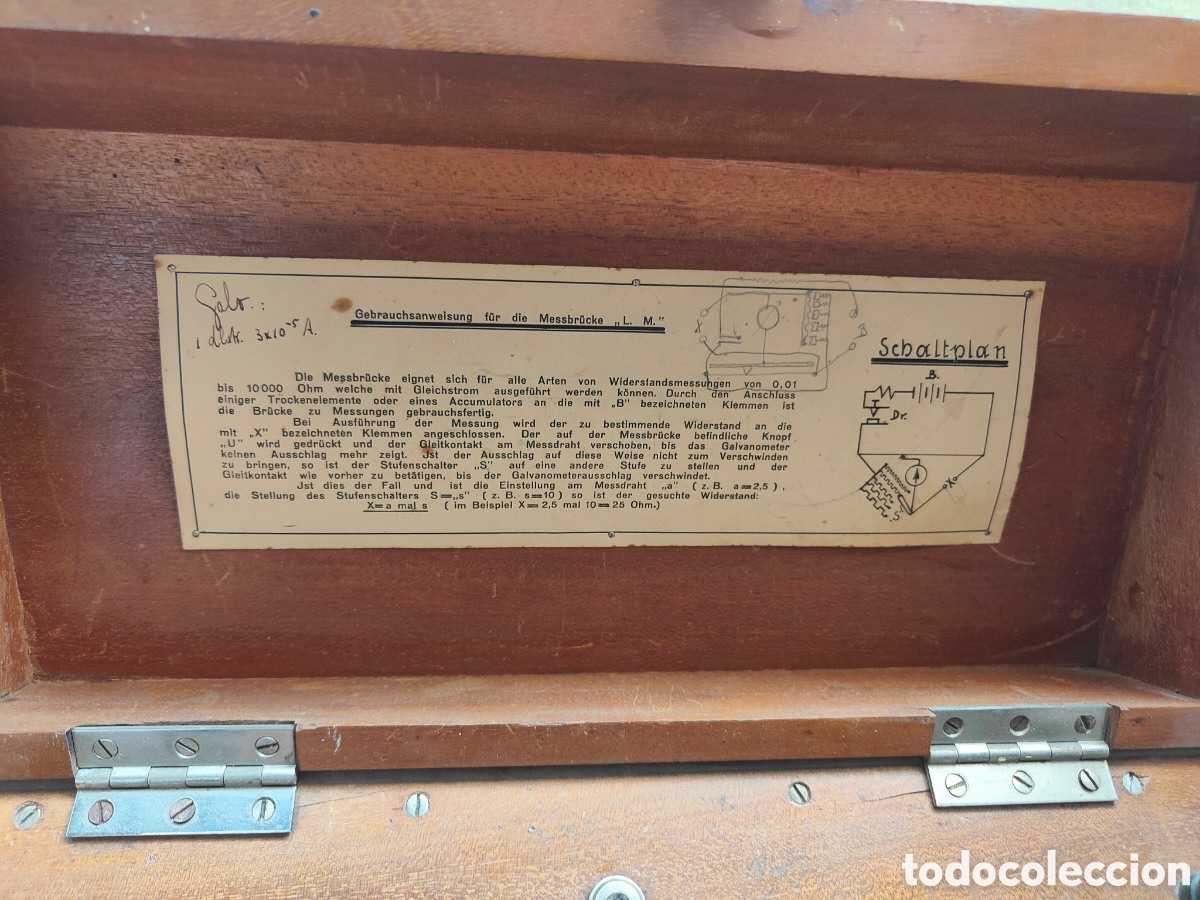 Antig&uuml;edades: MUY ANTIGUO OHM&Iacute;METRO DE 1930 - Foto 3