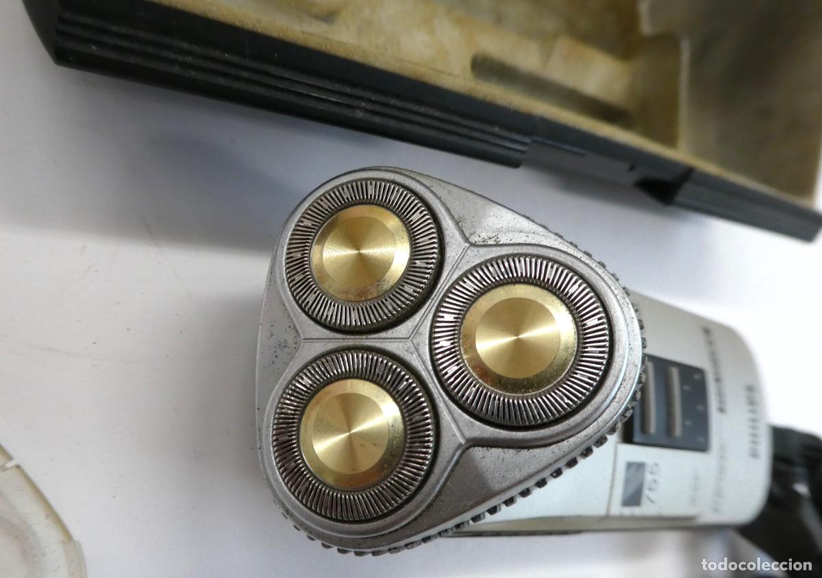 Antig&uuml;edades: Maquinilla de Afeitar Philips 755, en su estuche - Foto 2