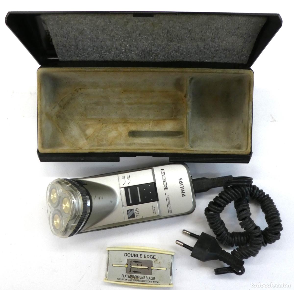 Antig&uuml;edades: Maquinilla de Afeitar Philips 755, en su estuche - Foto 1