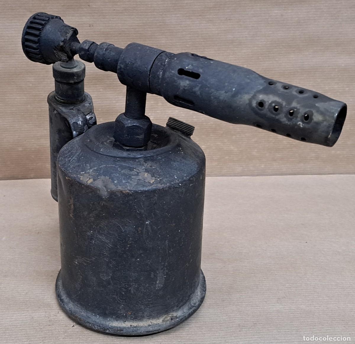 Antig&uuml;edades: Antiguo soplete de lat&oacute;n marca C.I.M.S.A. - Foto 3