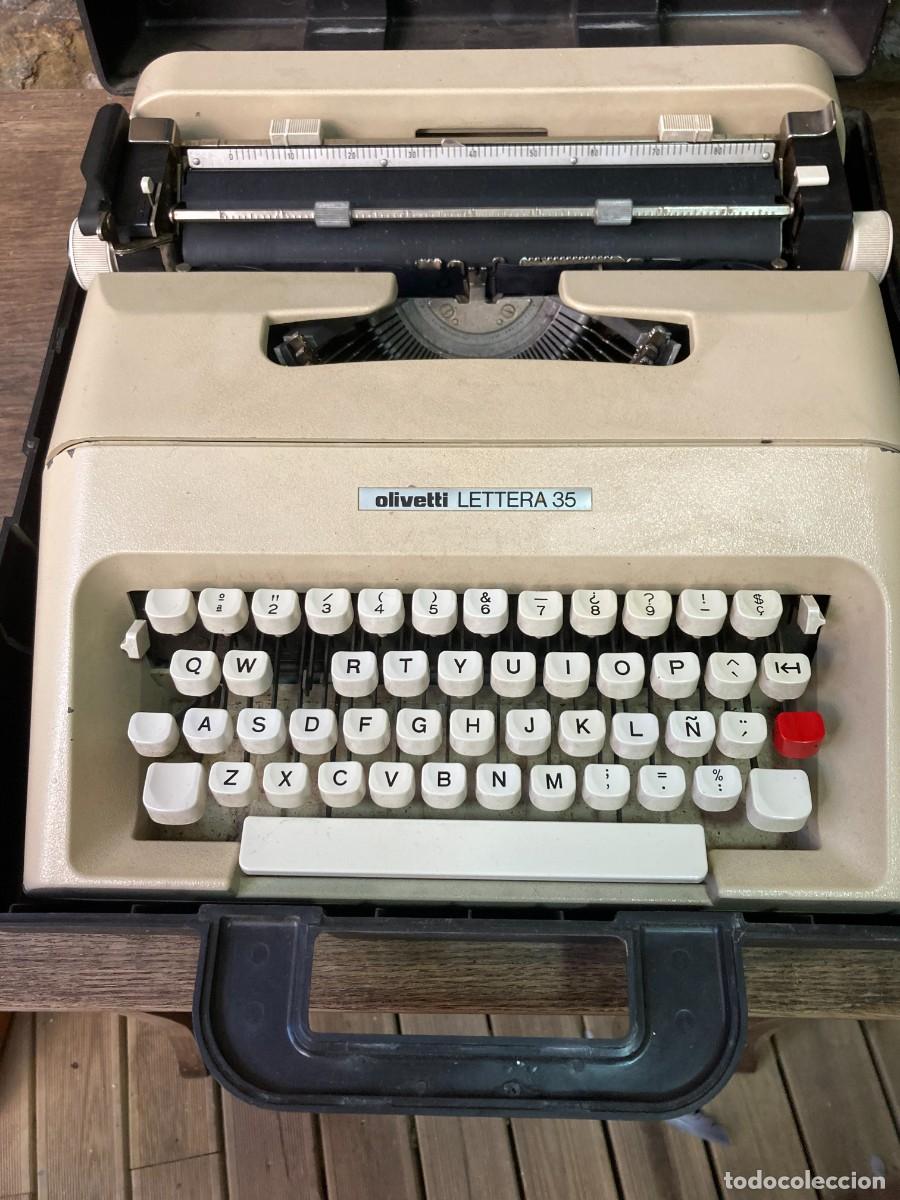 Antig&uuml;edades: M&aacute;quina de escribir Olivetti Lettera 35 - Foto 1