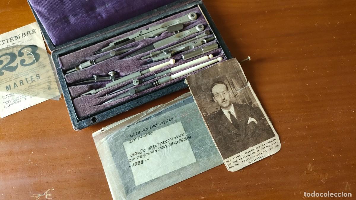 Antig&uuml;edades: ANTIGUO ESTUCHE COMPAS PERFECTIONNES CAJA DE COMPASES - Foto 4