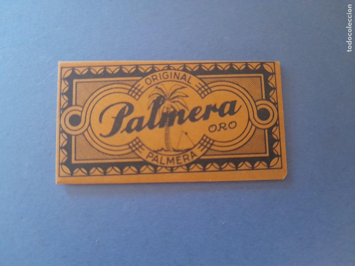 Antig&uuml;edades: hoja de afeitar original palmera oro - Foto 1