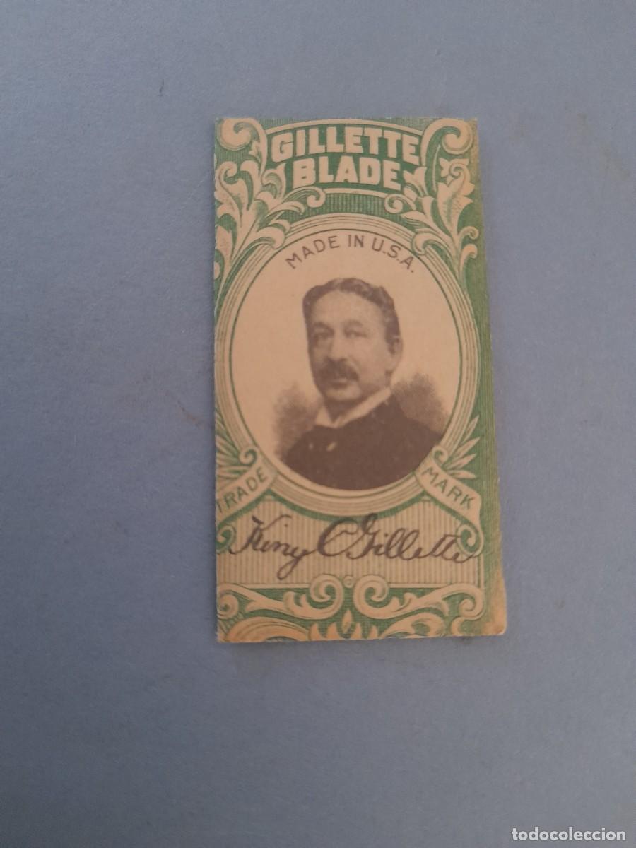 Antig&uuml;edades: hoja de afeitar gillette : king gillette - Foto 1