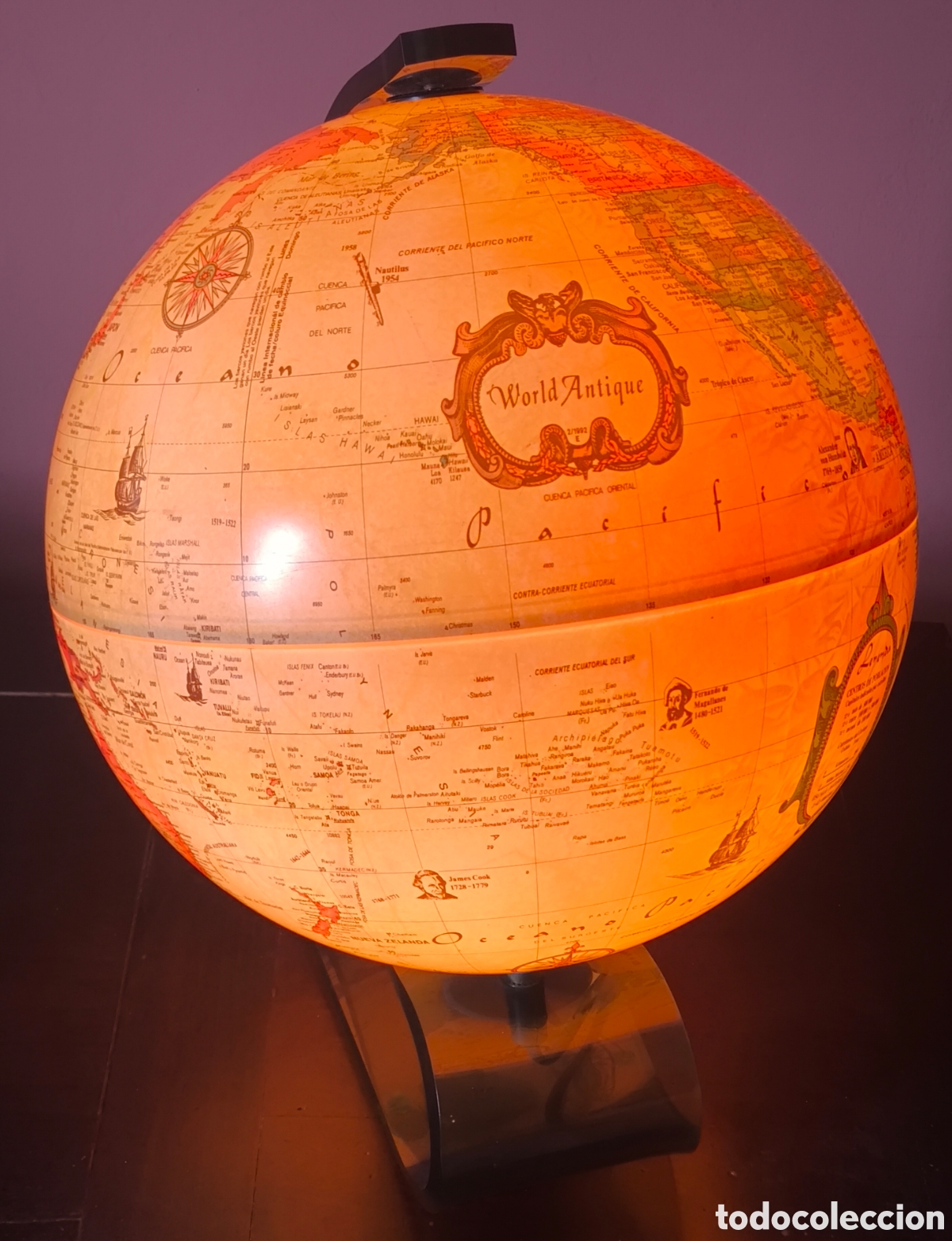 Antig&uuml;edades: GLOBO TERR&Aacute;QUEO JORDGLOB PLASTIC SCAN-GLOBE DENMARK 1992 - Foto 3