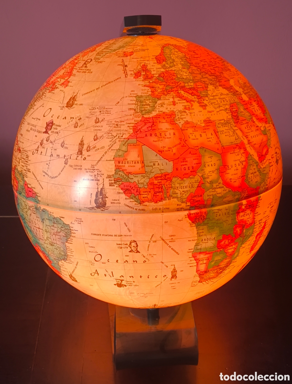 Antig&uuml;edades: GLOBO TERR&Aacute;QUEO JORDGLOB PLASTIC SCAN-GLOBE DENMARK 1992 - Foto 4