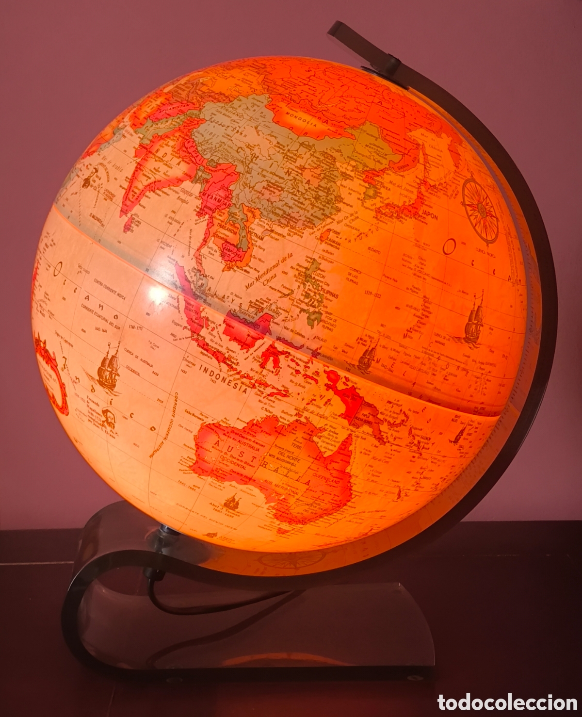 Antig&uuml;edades: GLOBO TERR&Aacute;QUEO JORDGLOB PLASTIC SCAN-GLOBE DENMARK 1992 - Foto 7