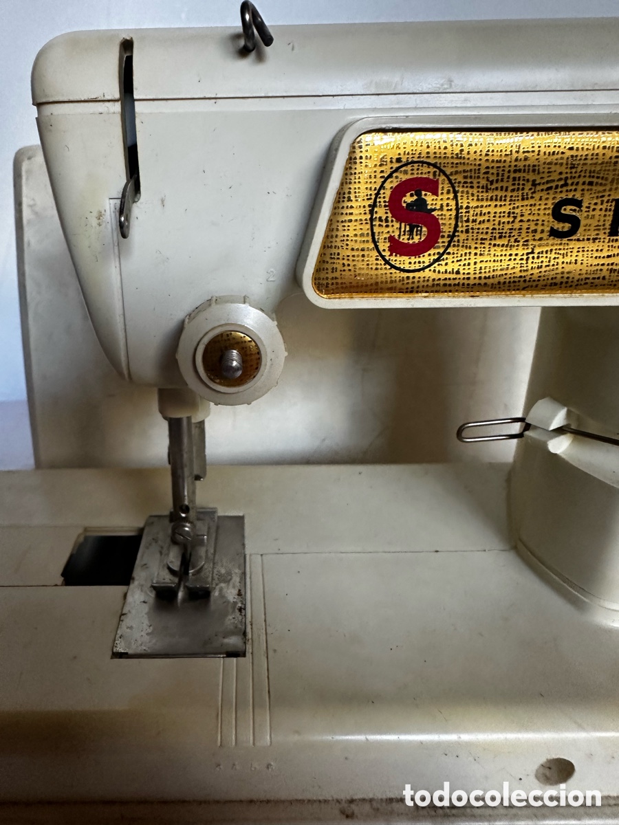 Antig&uuml;edades: Singer golden panoramic m&aacute;quina coser - Foto 3