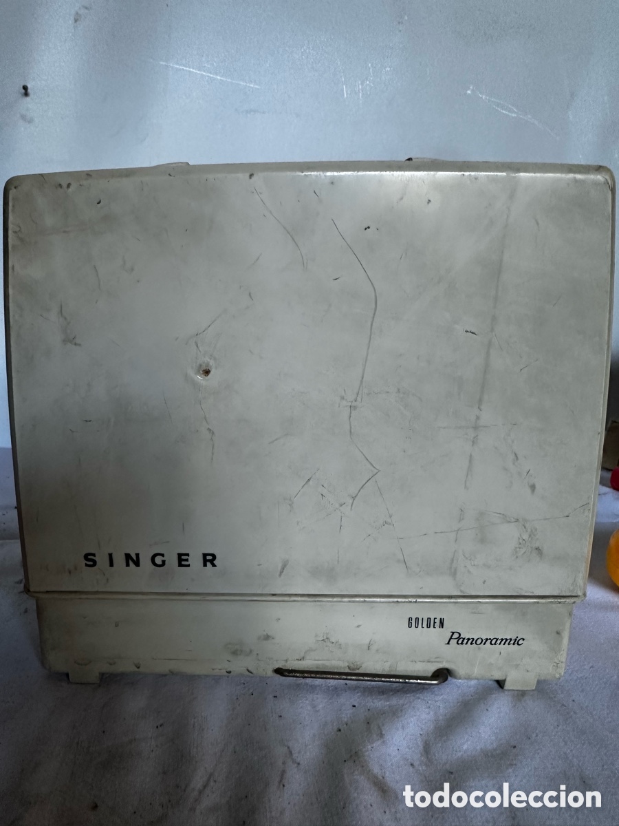 Antig&uuml;edades: Singer golden panoramic m&aacute;quina coser - Foto 8