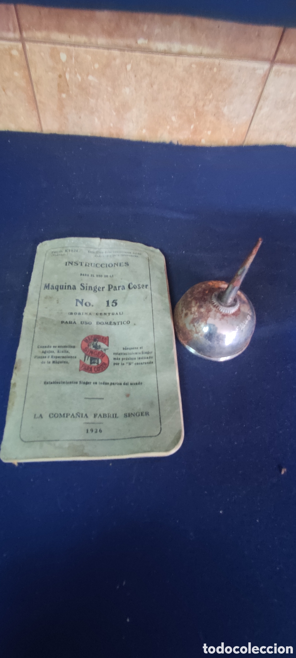 Antig&uuml;edades: Instrucciones y aceitera Singer - Foto 2