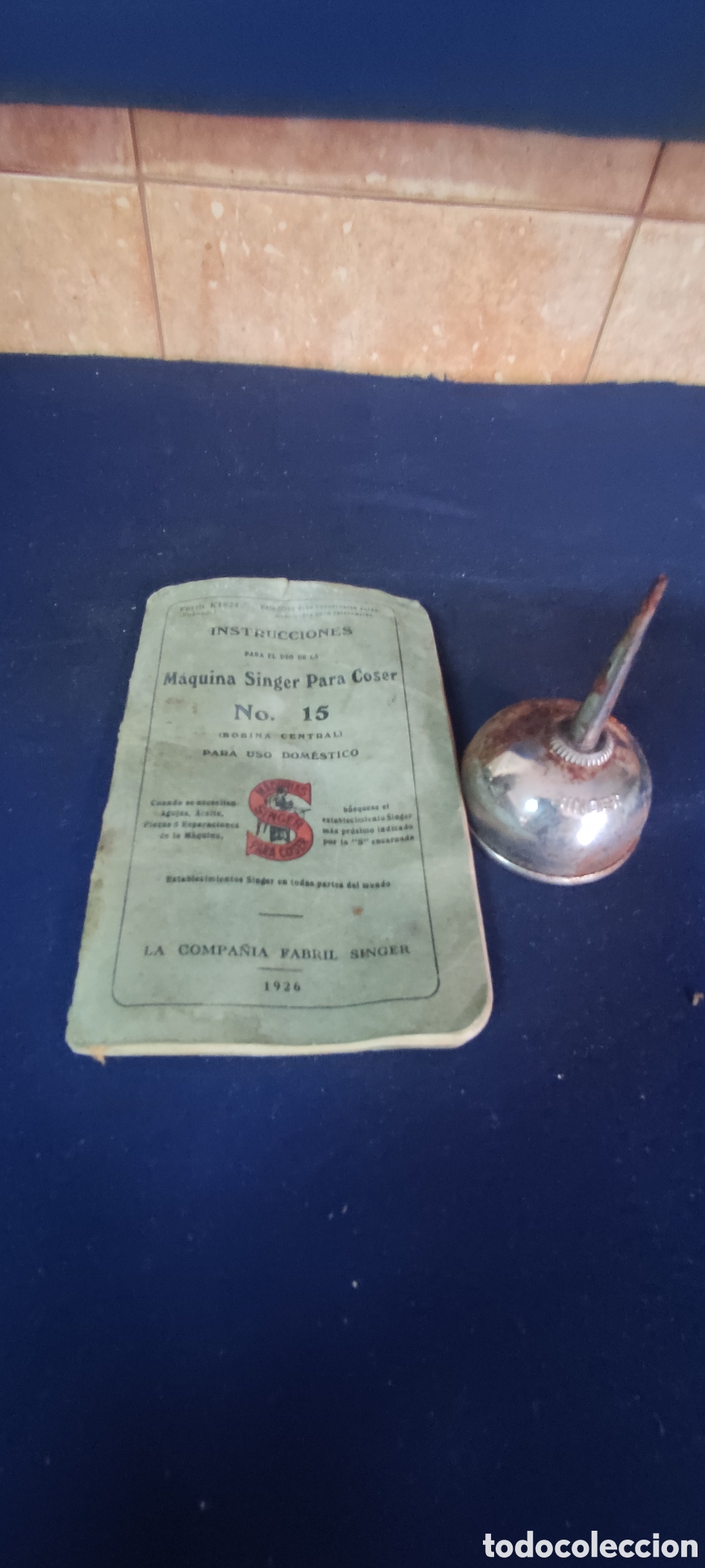 Antig&uuml;edades: Instrucciones y aceitera Singer - Foto 5