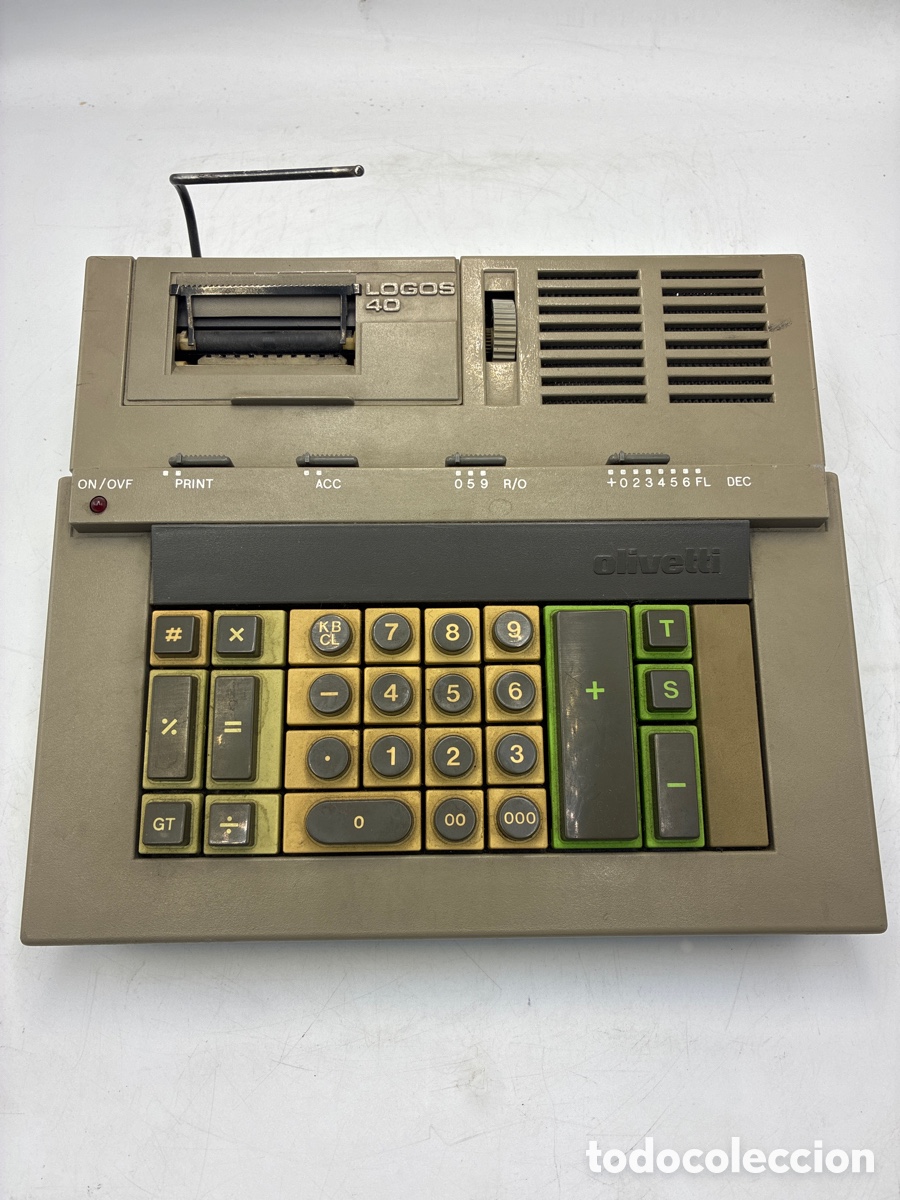 Antig&uuml;edades: M&aacute;quina de Calcular Olivetti Logos 40. - Foto 1