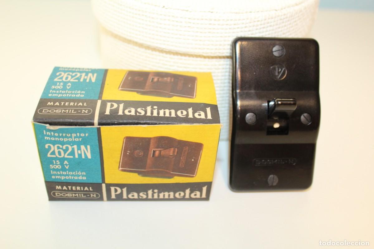Antig&uuml;edades: ANTIGUO INTERRUPTOR PLASTIMETAL SERIE DOSMIL - Foto 1