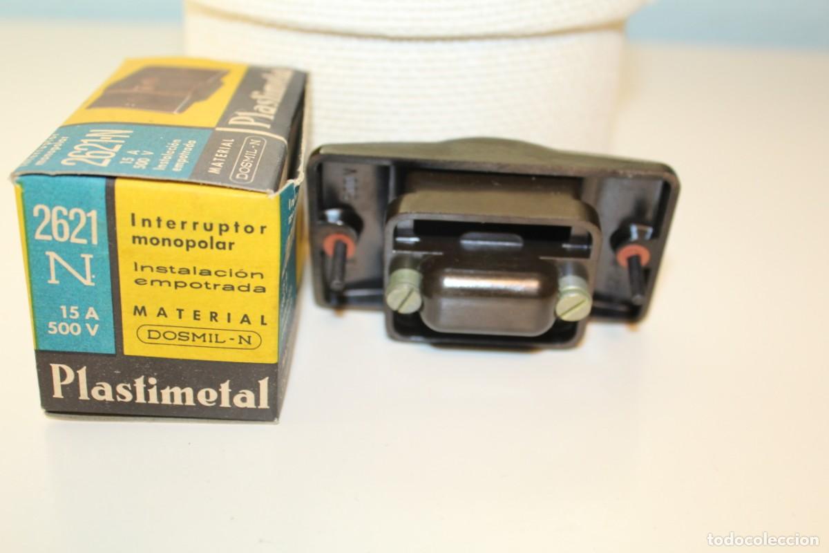 Antig&uuml;edades: ANTIGUO INTERRUPTOR PLASTIMETAL SERIE DOSMIL - Foto 2