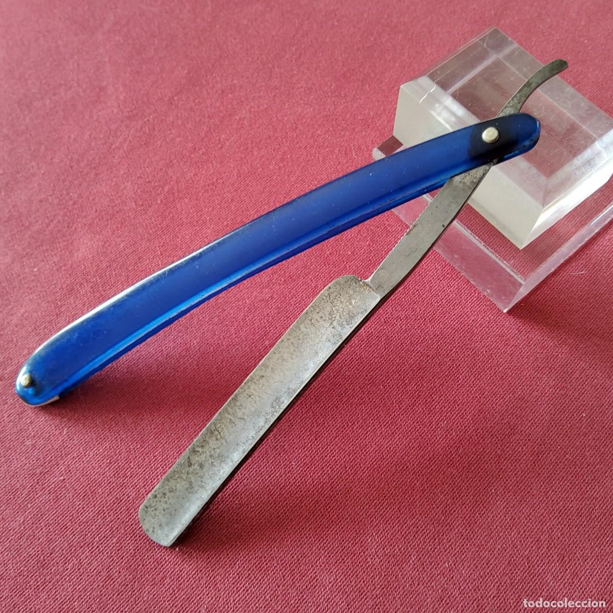 Antig&uuml;edades: ANTIGUA NAVAJA DE AFEITAR RECTA, GENIOL - Foto 5