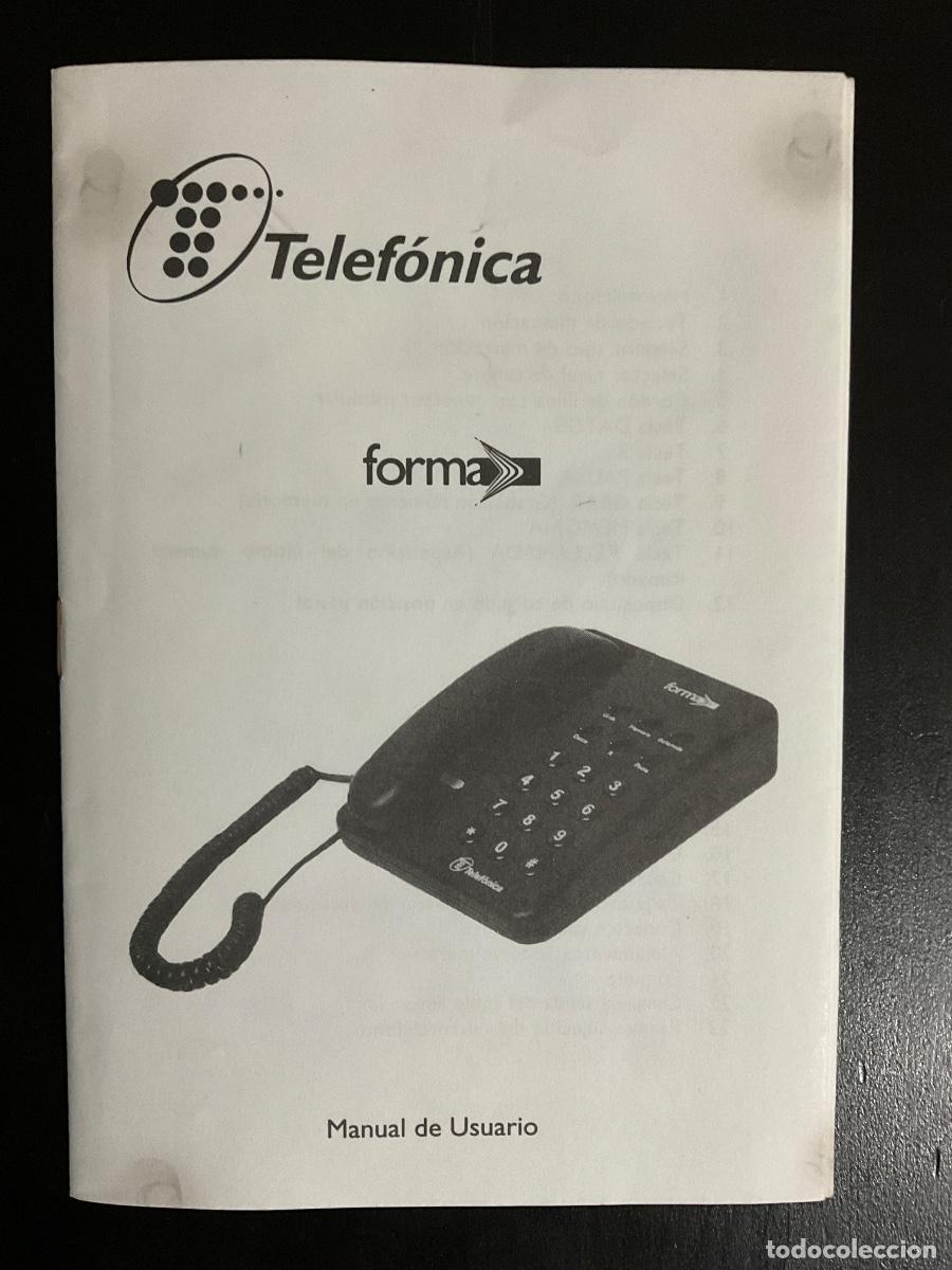 Tel&eacute;fonos: Manual de Usuario Tel&eacute;fono Forma Telefonica - Foto 1