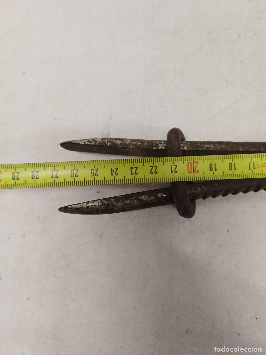 Antig&uuml;edades: Antigua herramienta compas hierro forjado, a identificar. - Foto 7