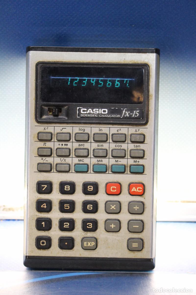 Antig&uuml;edades: Calculadora Cient&iacute;fica vintage Casio Fx-15. Funciona. - Foto 2