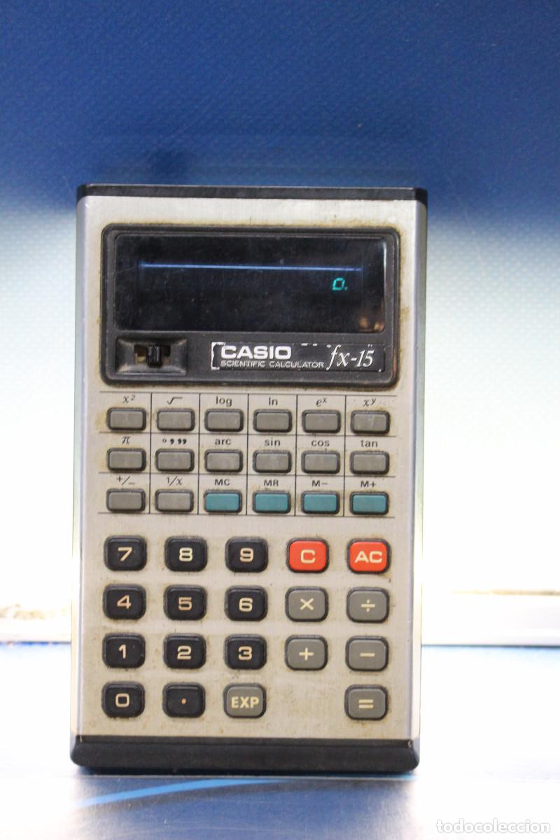 Antig&uuml;edades: Calculadora Cient&iacute;fica vintage Casio Fx-15. Funciona. - Foto 3