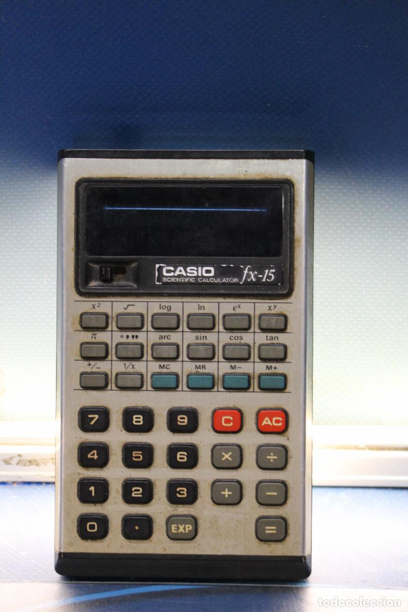 Antig&uuml;edades: Calculadora Cient&iacute;fica vintage Casio Fx-15. Funciona. - Foto 4