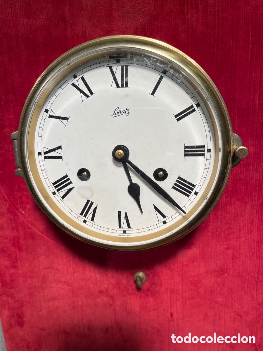 Antig&uuml;edades: Reloj barco SCHATZ , funcionando - Foto 1