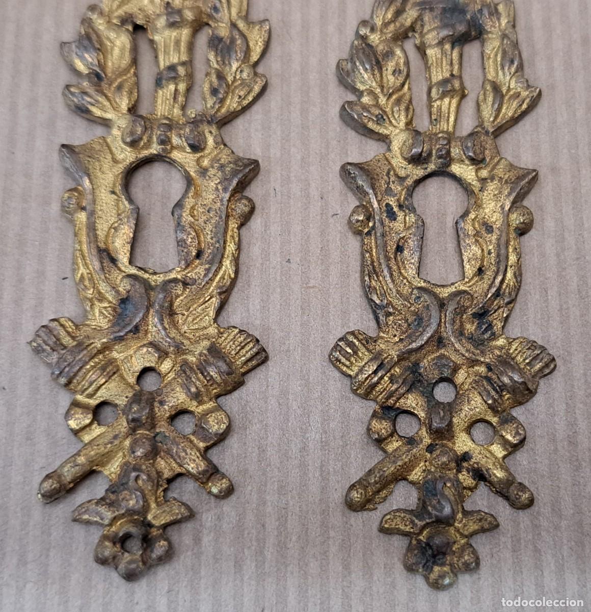 Antig&uuml;edades: 2 boca llaves estilo imperio siglo XIX - Foto 2
