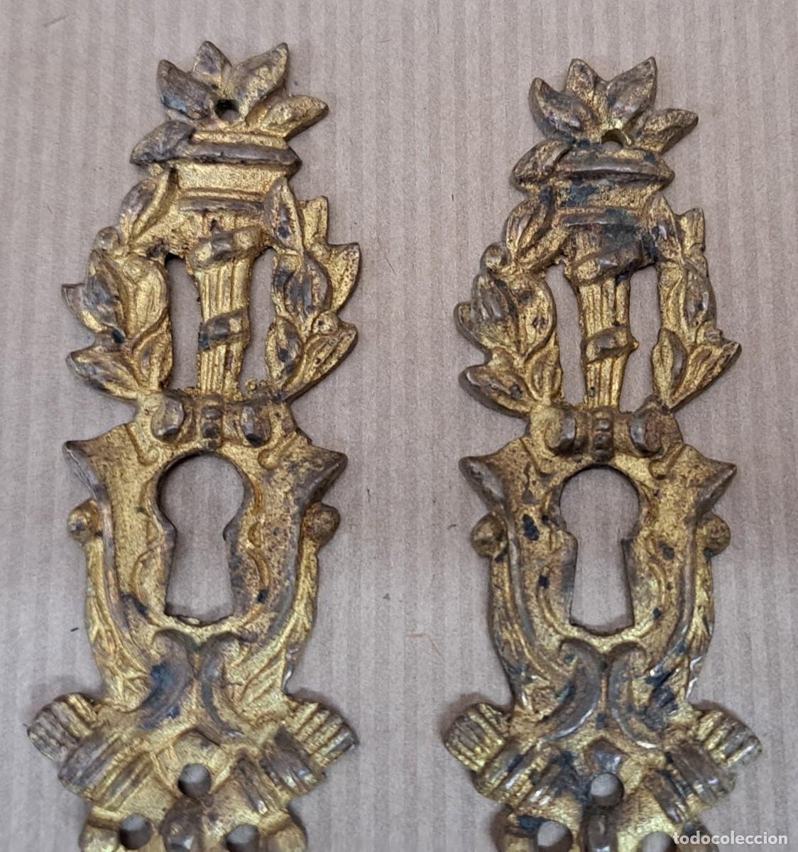 Antig&uuml;edades: 2 boca llaves estilo imperio siglo XIX - Foto 3