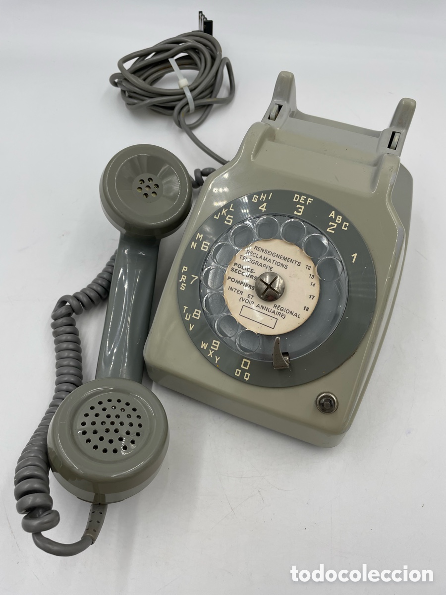 Tel&eacute;fonos: Tel&eacute;fono antiguo Ericsson. 1972. Paris. - Foto 2