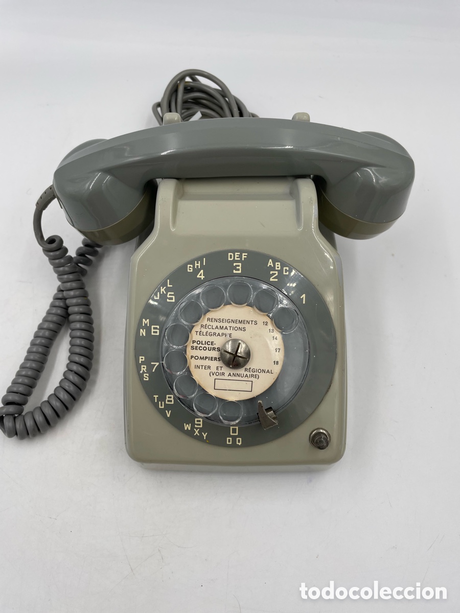 Tel&eacute;fonos: Tel&eacute;fono antiguo Ericsson. 1972. Paris. - Foto 1