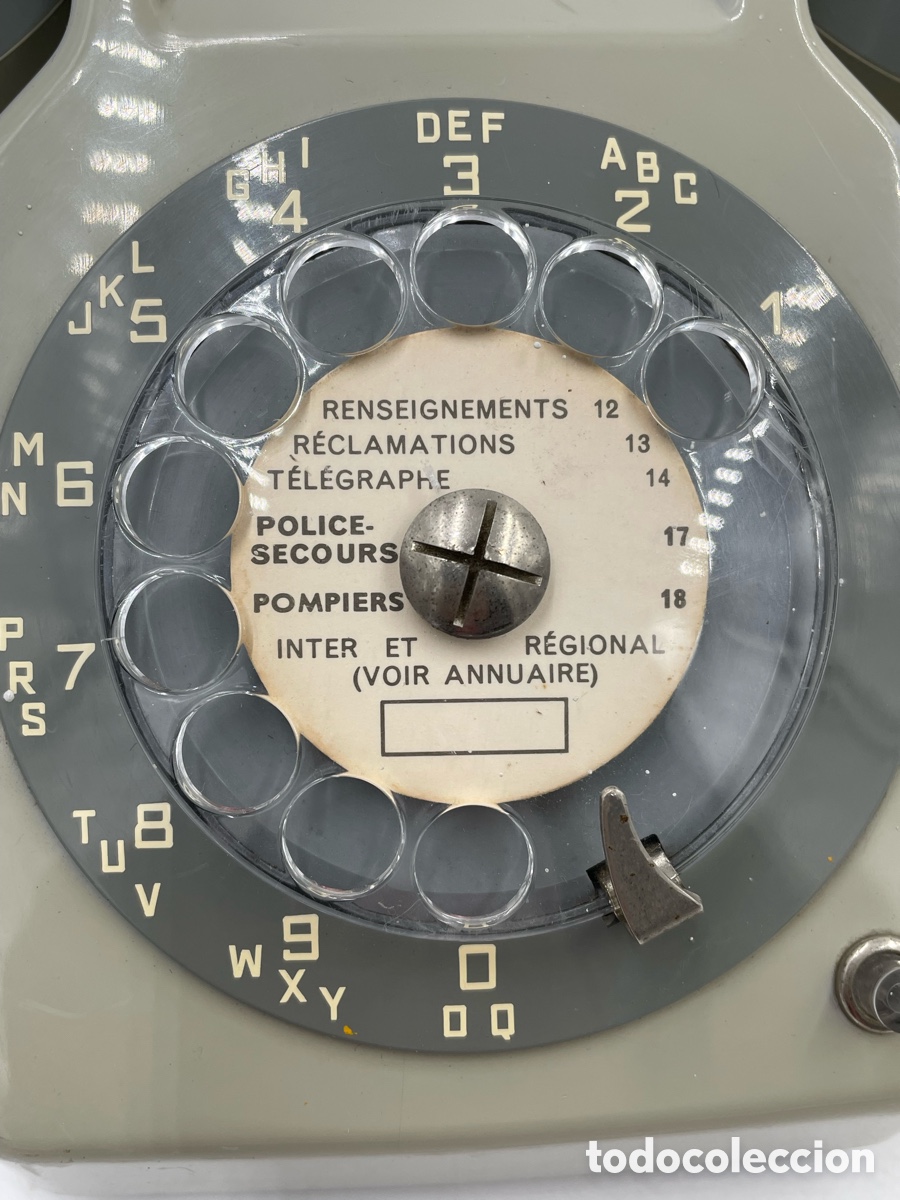Tel&eacute;fonos: Tel&eacute;fono antiguo Ericsson. 1972. Paris. - Foto 9