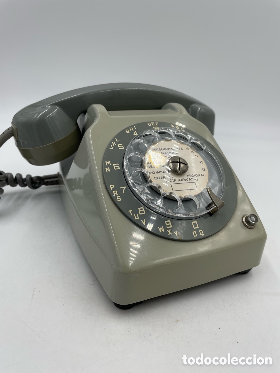 Tel&eacute;fonos: Tel&eacute;fono antiguo Ericsson. 1972. Paris. - Foto 4