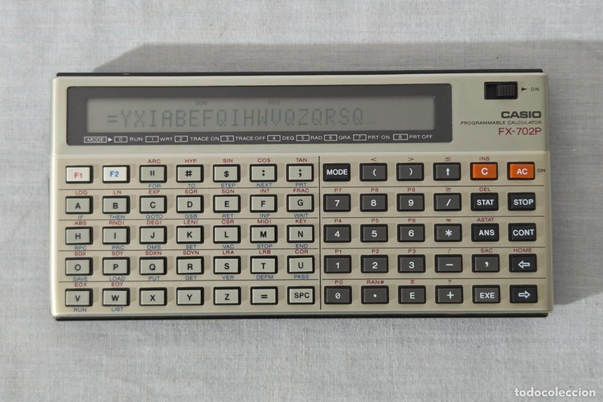 Antig&uuml;edades: Calculadora cientifica programable Casio Fx-702P, Con funda original, Funcionando - Foto 3